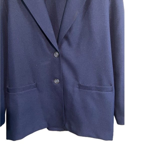 Alfred Dunner Classic Blue Blazer Jacket Size 12 - Picture 5 of 9